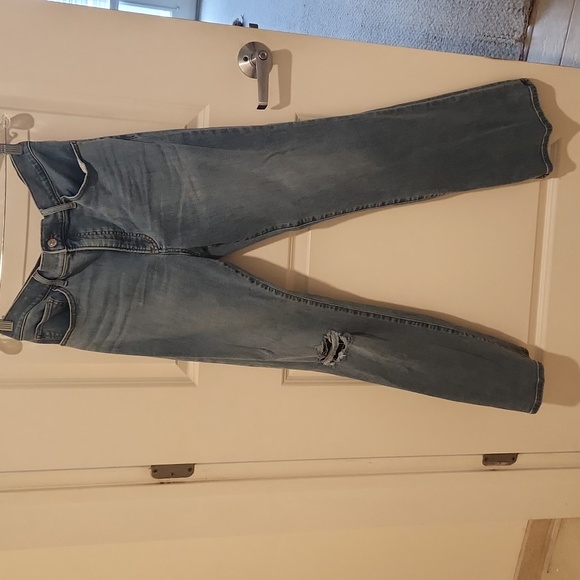 Express 14R distressed boot cut jeans - Picture 1 of 4